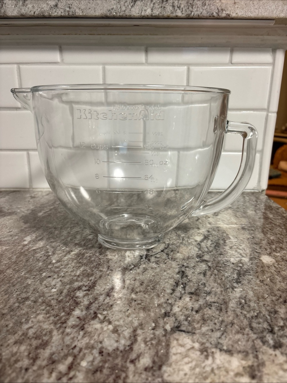KitchenAid Glass Bowl for Tilt Head Mixer- 96 OZ 12 cup Replacement NWOT